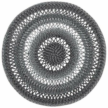 SAFAVIEH 3 x 3 ft. Cape Cod Round Area Rug, Charcoal CAP221H-3R